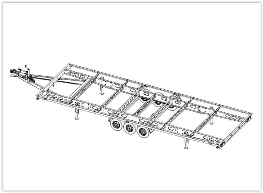 AUTOTRAILER Châssis Tridem L8400
