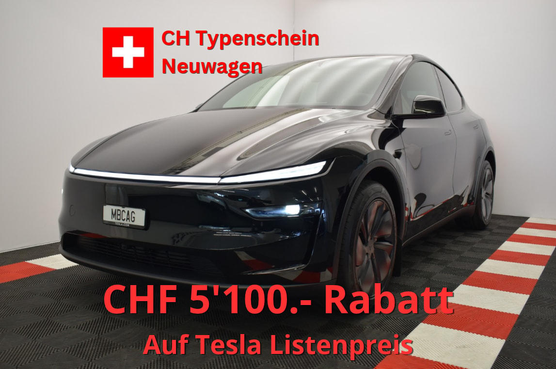TESLA Model Y Long Range Premium AWD, Neuwagen, CH Typenschein, "Diamond black"