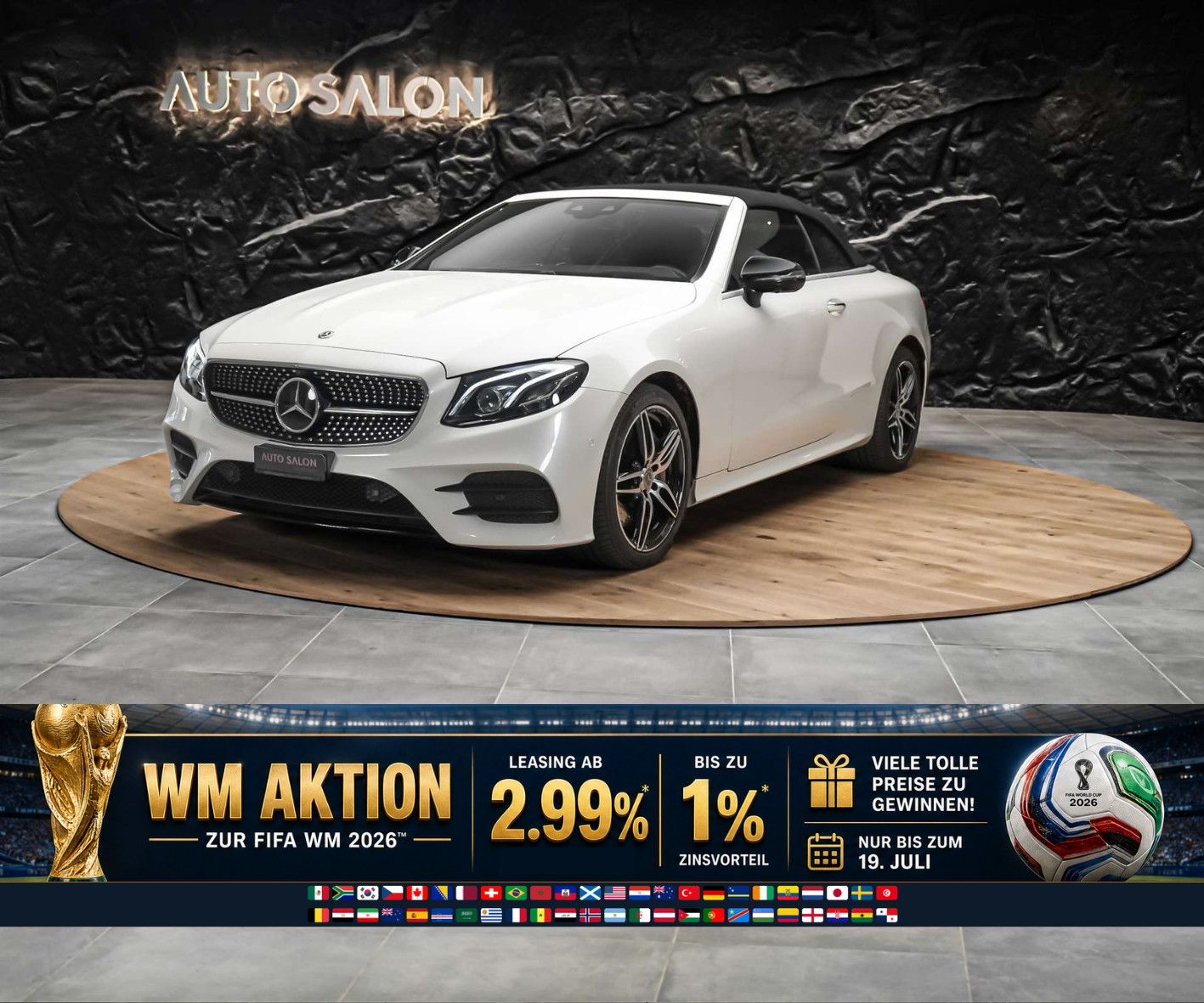MERCEDES-BENZ E 400 Cabriolet AMG Line 4 Matic 9G-Tronic *Sitzkühlung*Burmester*Head-Up*-image-0