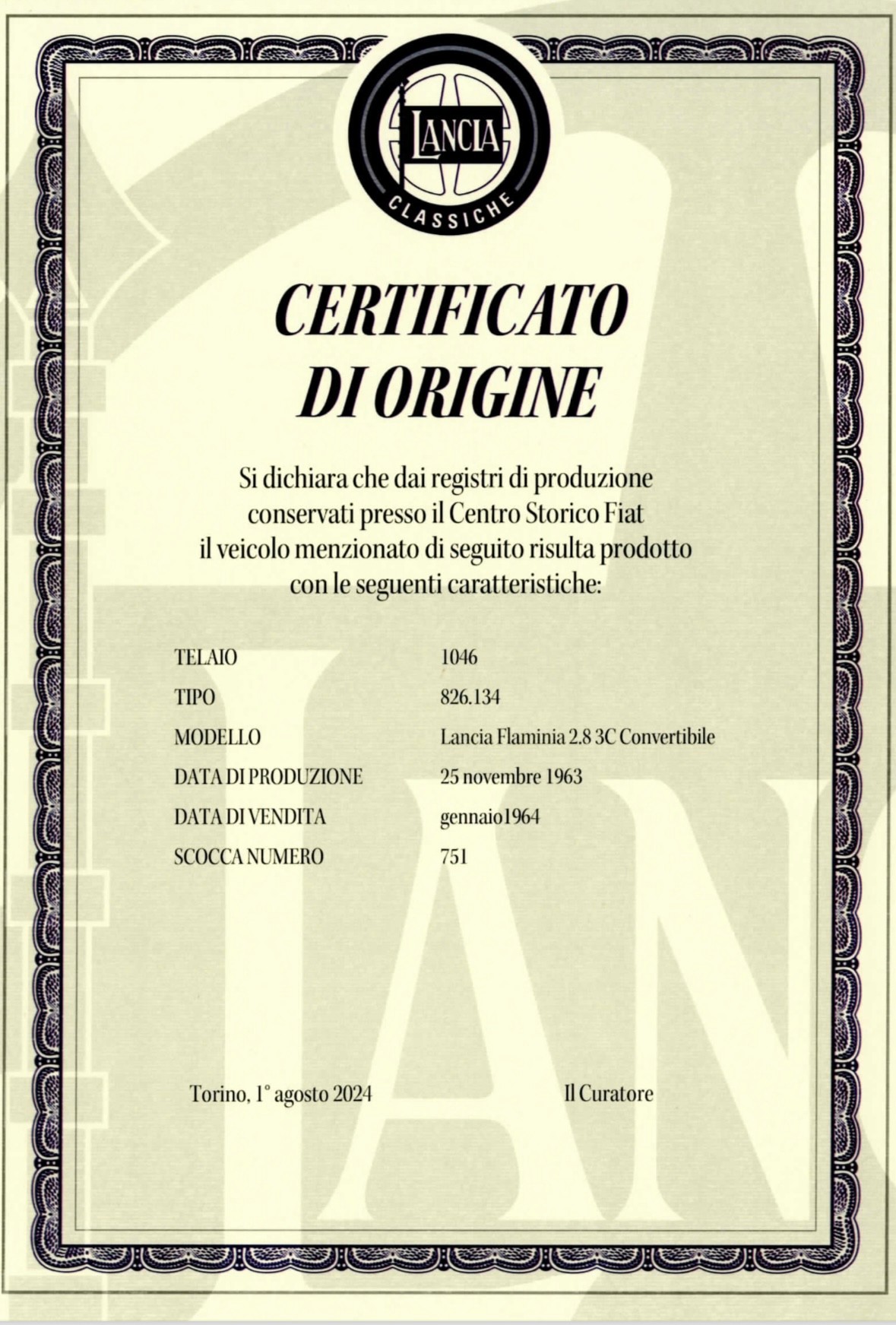 LANCIA touring convertibile 2800 3C superleggera-image-8