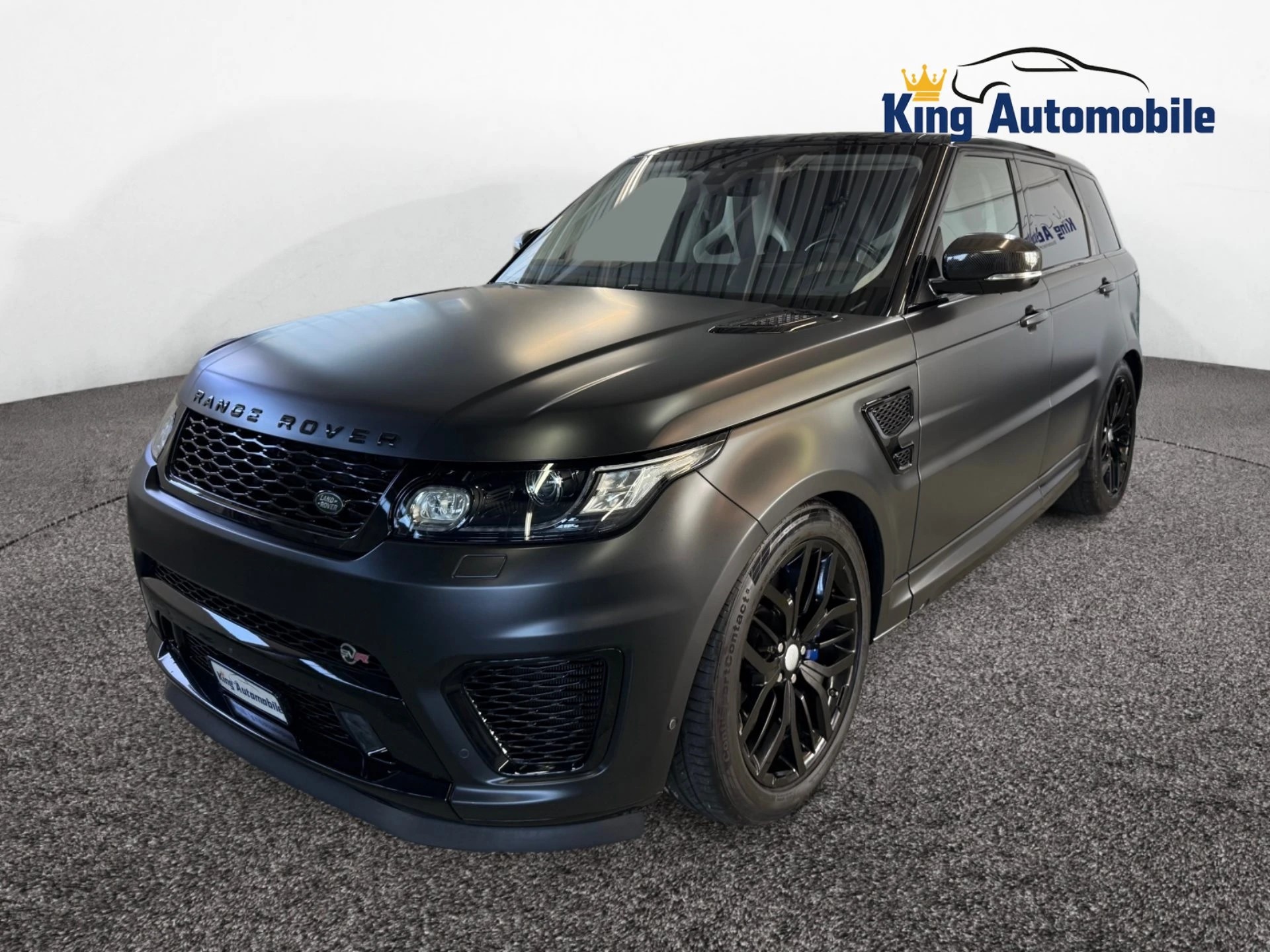 LAND ROVER Range Rover Sport 5.0 V8 SVR | CH-Auto | MFK 10.2024 | Grau Matt foliert | Leder Ebony / Cirrus-showroom-element-2