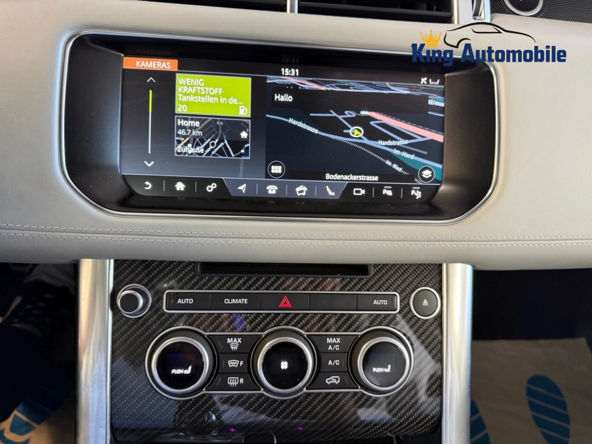 LAND ROVER Range Rover Sport 5.0 V8 SVR | CH-Auto | MFK 10.2024 | Grau Matt foliert | Leder Ebony / Cirrus-image-15