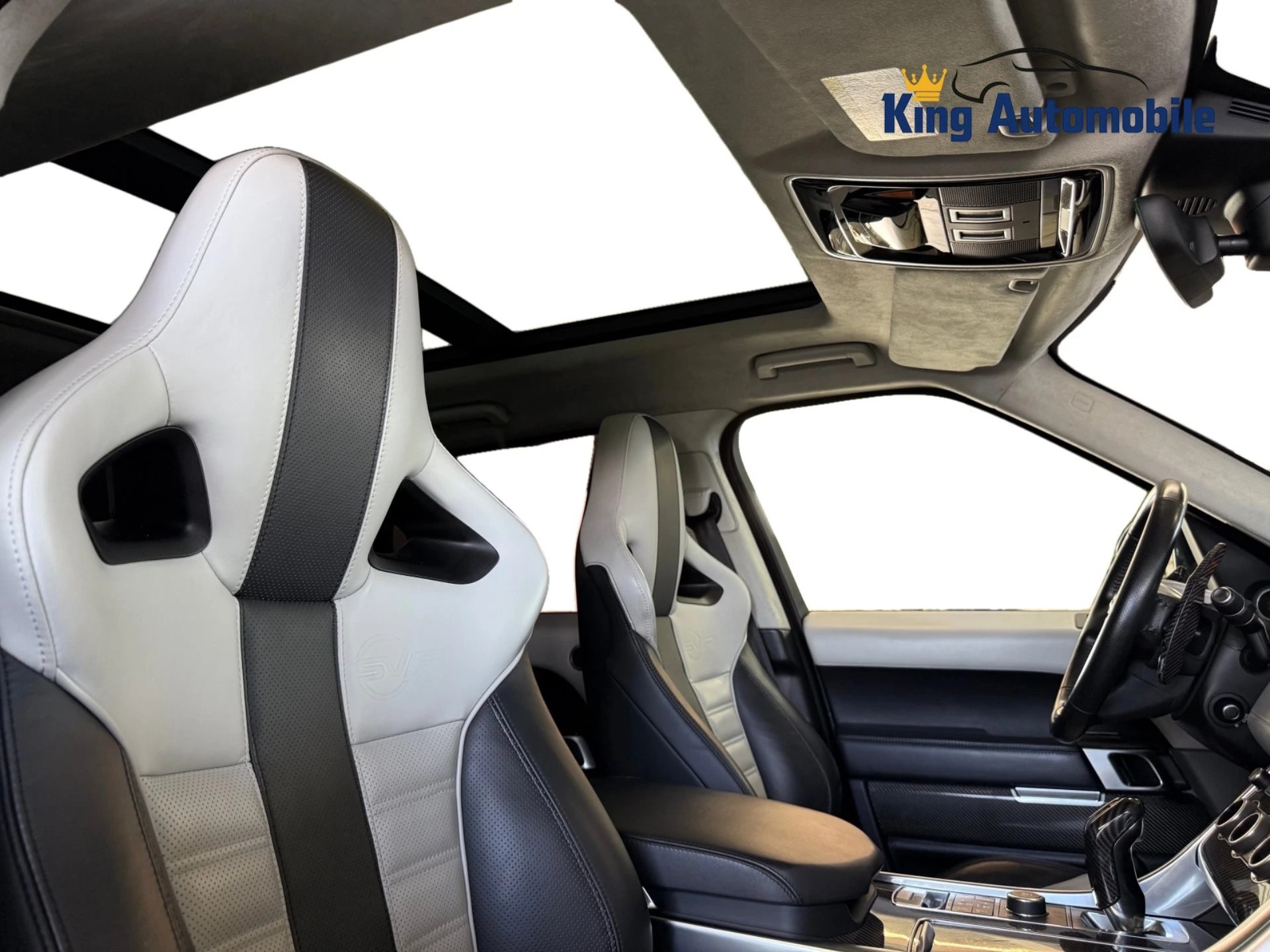 LAND ROVER Range Rover Sport 5.0 V8 SVR | CH-Auto | MFK 10.2024 | Grau Matt foliert | Leder Ebony / Cirrus-image-10