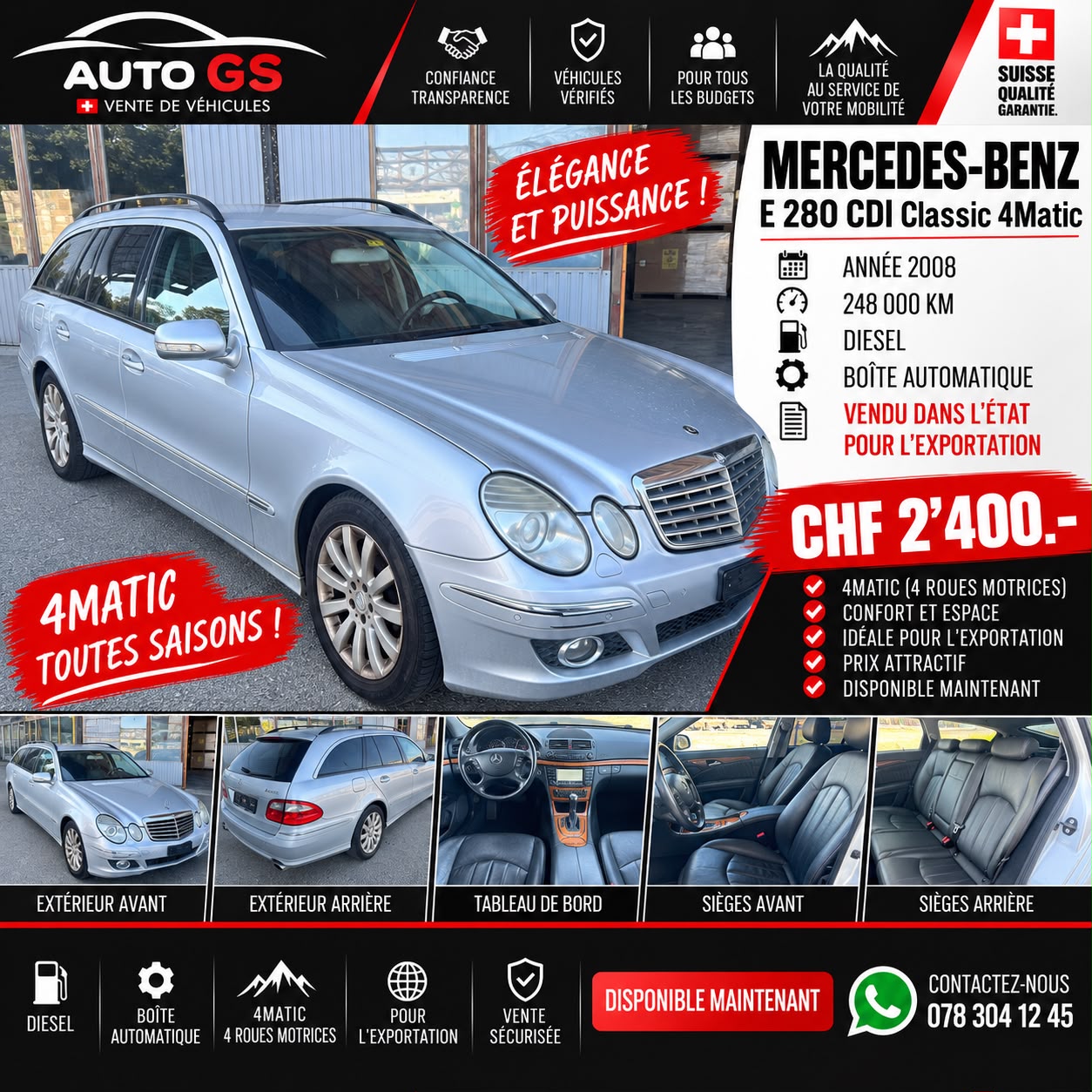 MERCEDES-BENZ E 280 CDI Classic 4Matic Automatic