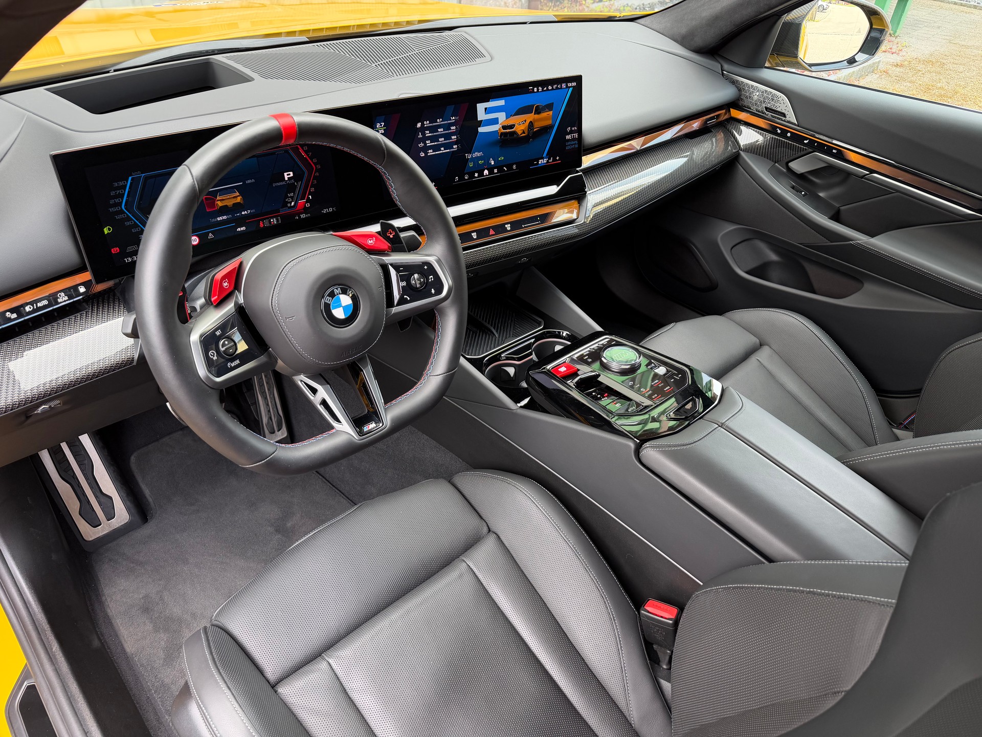 BMW M5 xDrive *Speedyellow*BMW Werksgarantie bis 10.2027*Carbon Exterieur+Interieur*Tieferlegung*-image-19
