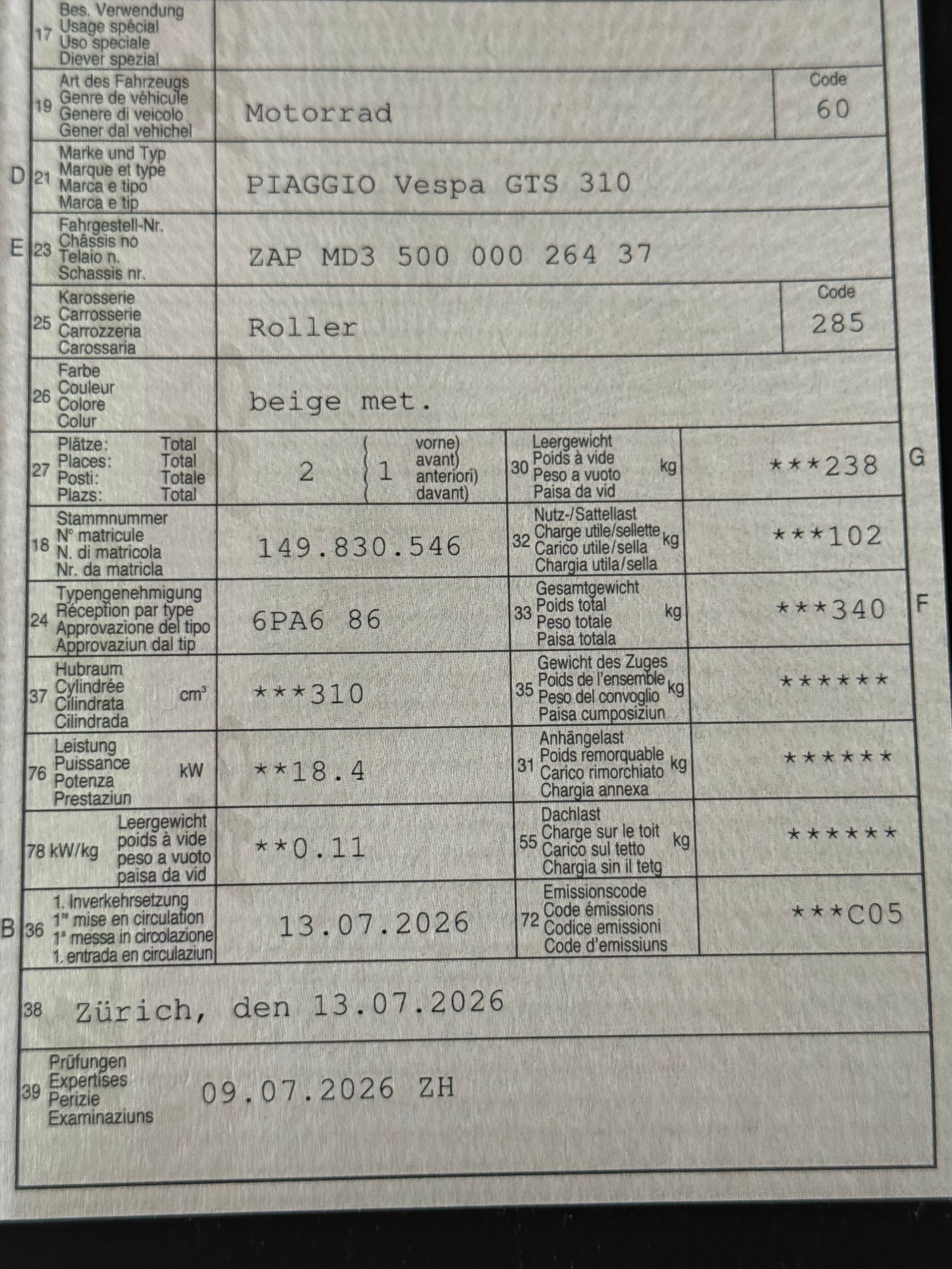 PIAGGIO Vespa GTS 310-image-6