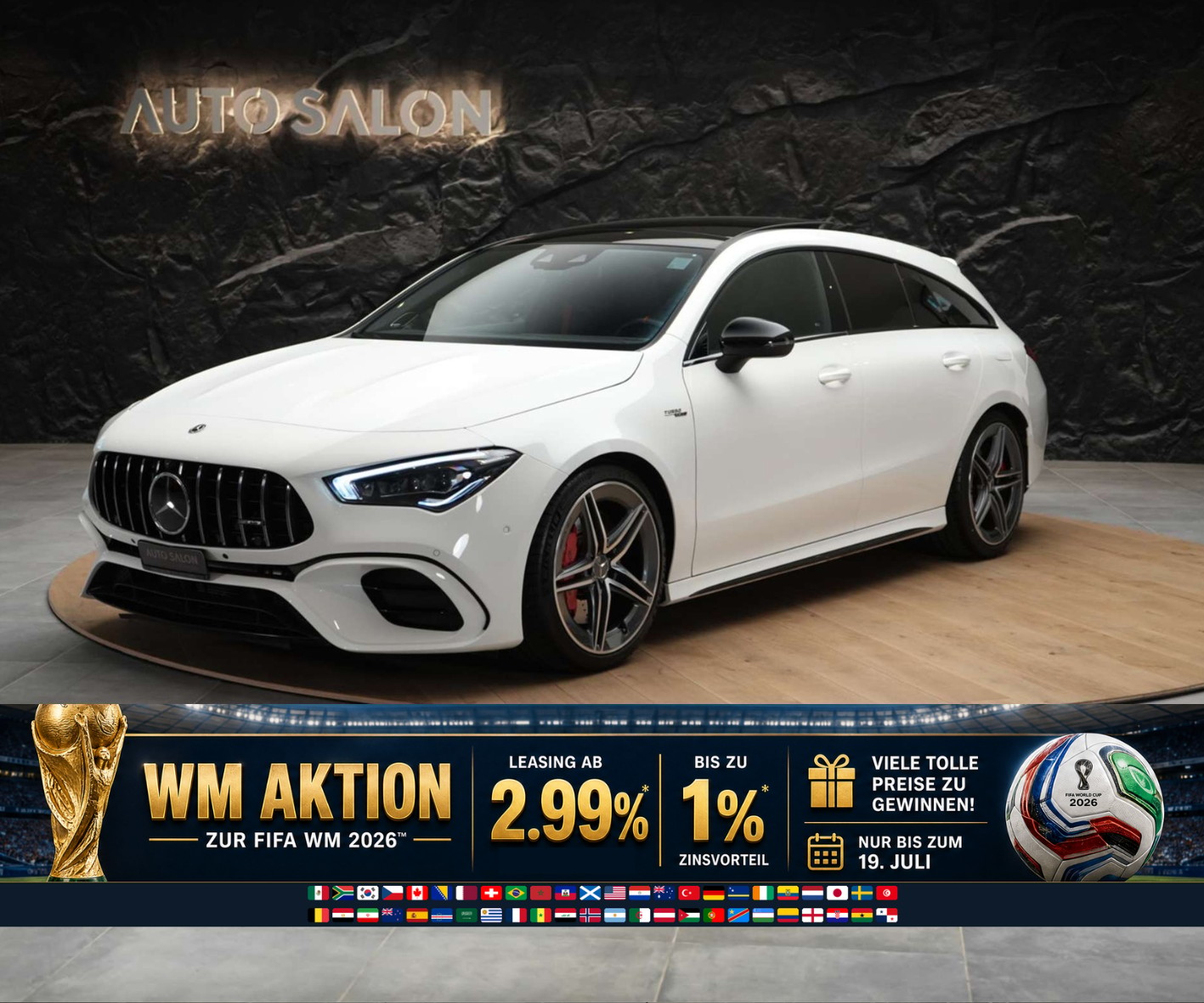 MERCEDES-BENZ CLA Shooting Brake 45 S AMG 4Matic+ 8G-DCT *Panorama*Assistenzpaket*Burmester*