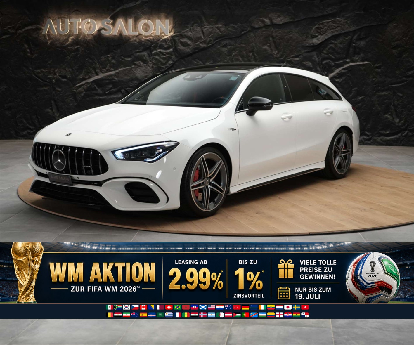 MERCEDES-BENZ CLA Shooting Brake 45 S AMG 4Matic+ 8G-DCT *Panorama*Assistenzpaket*Burmester*-image-0