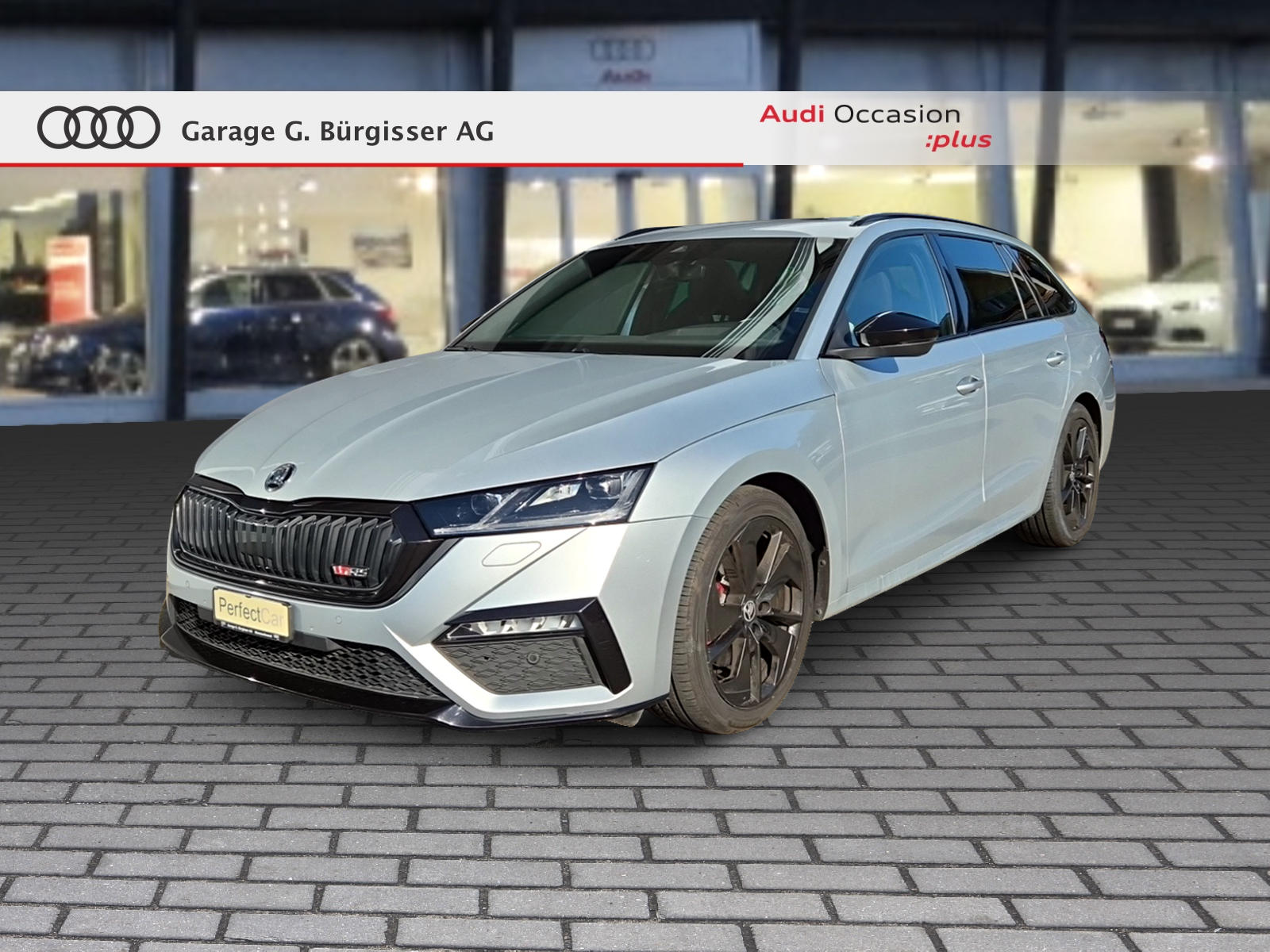 SKODA Octavia Combi 2.0 TDI DSG RS 4x4 Brilliant Silber Metallic
