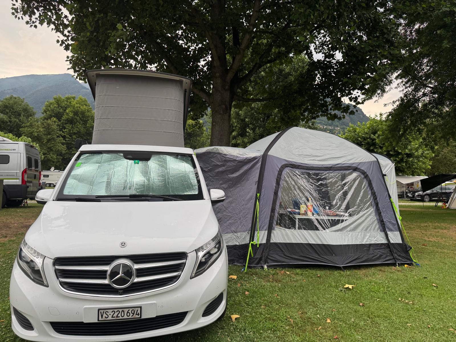 MERCEDES-BENZ 250 d Horizon 4matic Lang inkl. Anbauzelt, Heck- Box mit Farradträger für 4 Bikes, 8- fach bereift-image-11