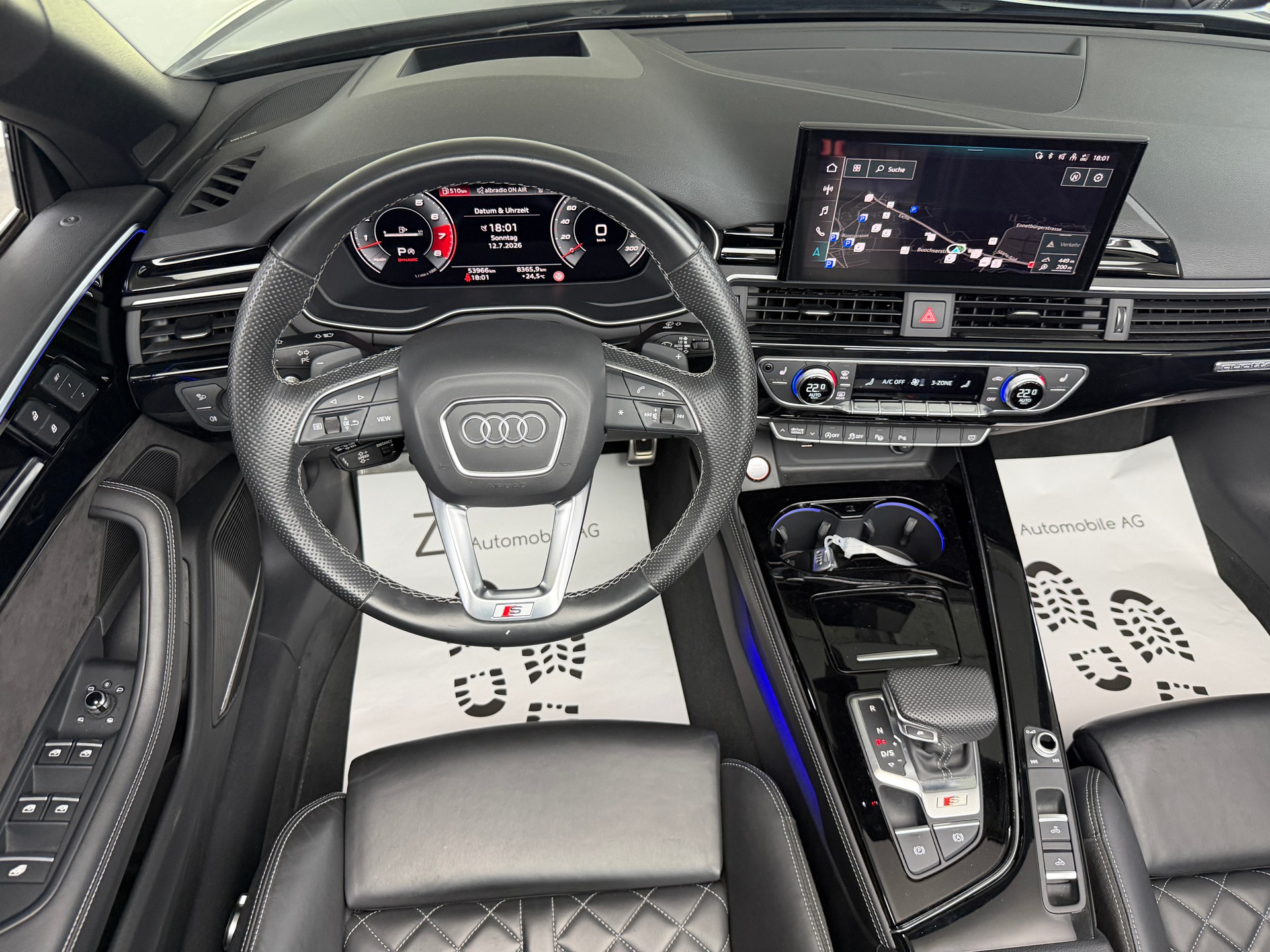 AUDI S5 Cabriolet 3.0 TFSI Mythos Black Metallicquattro 354PS tiptronic / 360° Kamera / Head-Up-Display / B&O Sound / S-Sportsitze /-image-11