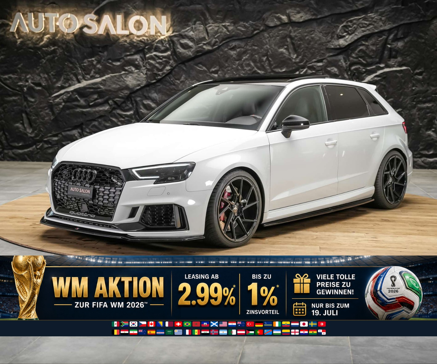 AUDI RS3 Sportback 2.5 TSI quattro S-tronic *Panorama*Eventuri*Maxton*KW*