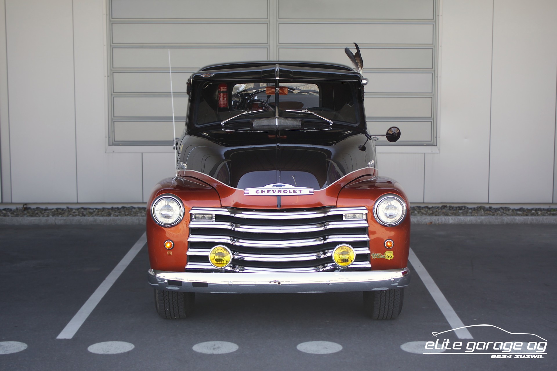 CHEVROLET Pick Up 3100 + Harley Davidson Flathead WL50 (VETERANENGEPRÜFT)-image-6