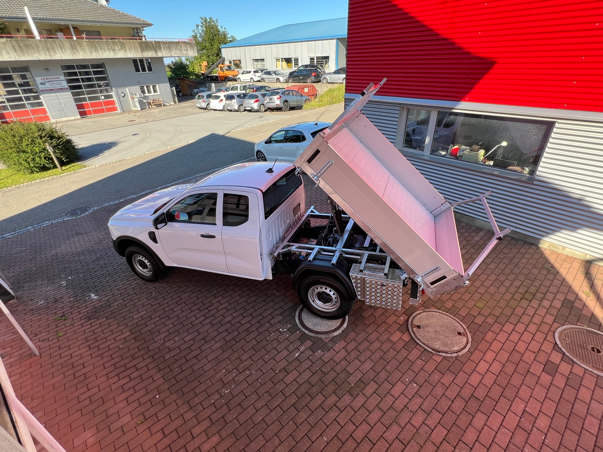 FORD Ranger XL 2.0 Eco Blue Chassis 4x4 / 3 Seiten Kipper-image-9