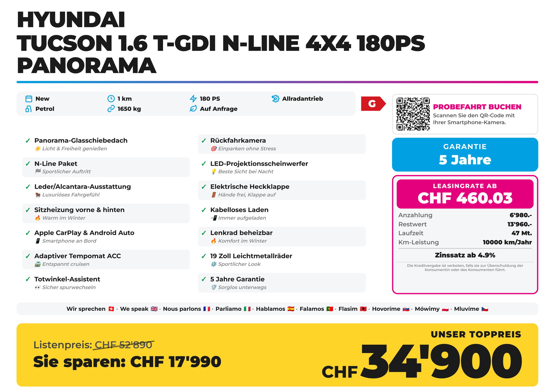 HYUNDAI Tucson 1.6 T-GDI N-Line 4x4 180PS Panorama-showroom-element-1
