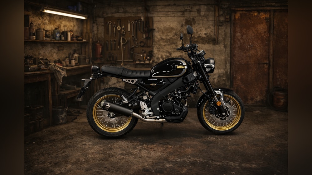 YAMAHA XSR125 Legacy mit Akrapovic Komplettanlage