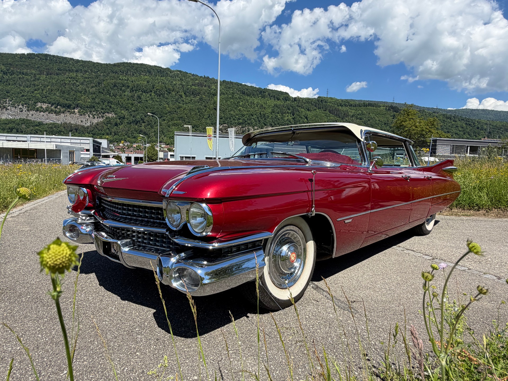 CADILLAC CADDY SEDAN DE VILLE !! "1959" GRÖSSTE HECKFLOSSE ALLER ZEITEN !! CH GEPRÜFT. TOP ZUSTAND !!-showroom-element-1