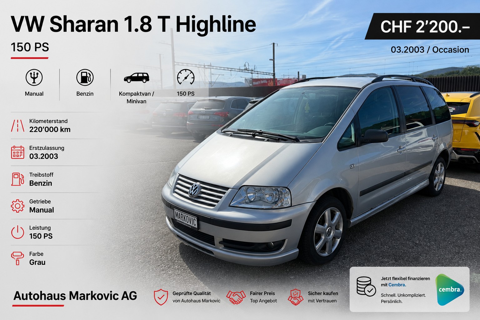 VW Sharan 1.8 T Highline