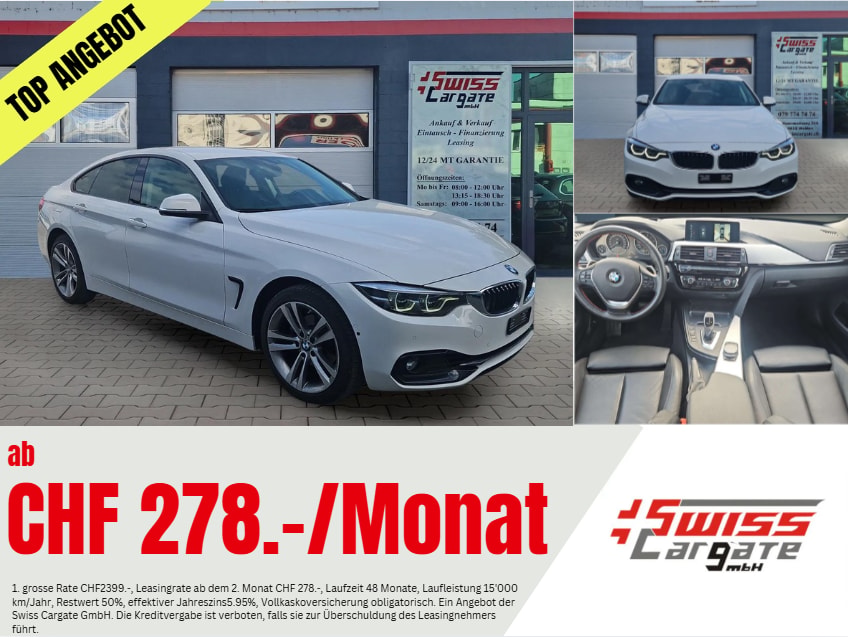 BMW 420i Gran Coupé xDrive Sport Line Steptronic mit Head-Up Display & El. Ledersportsitze
