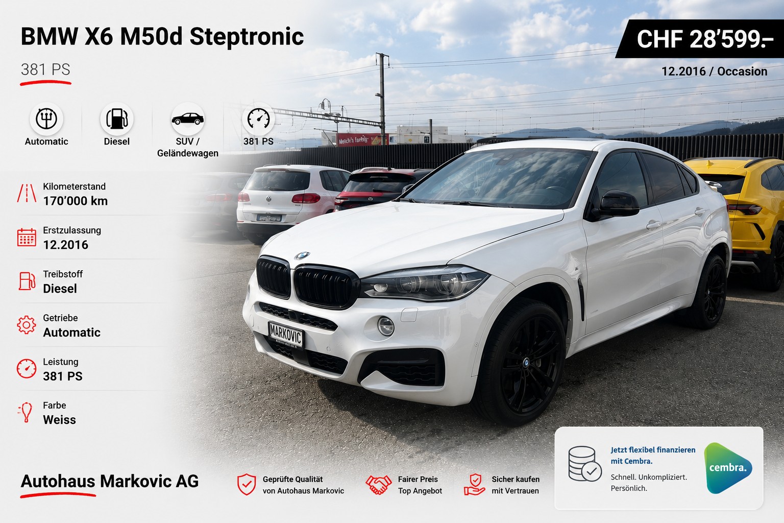 BMW X6 M50d Steptronic