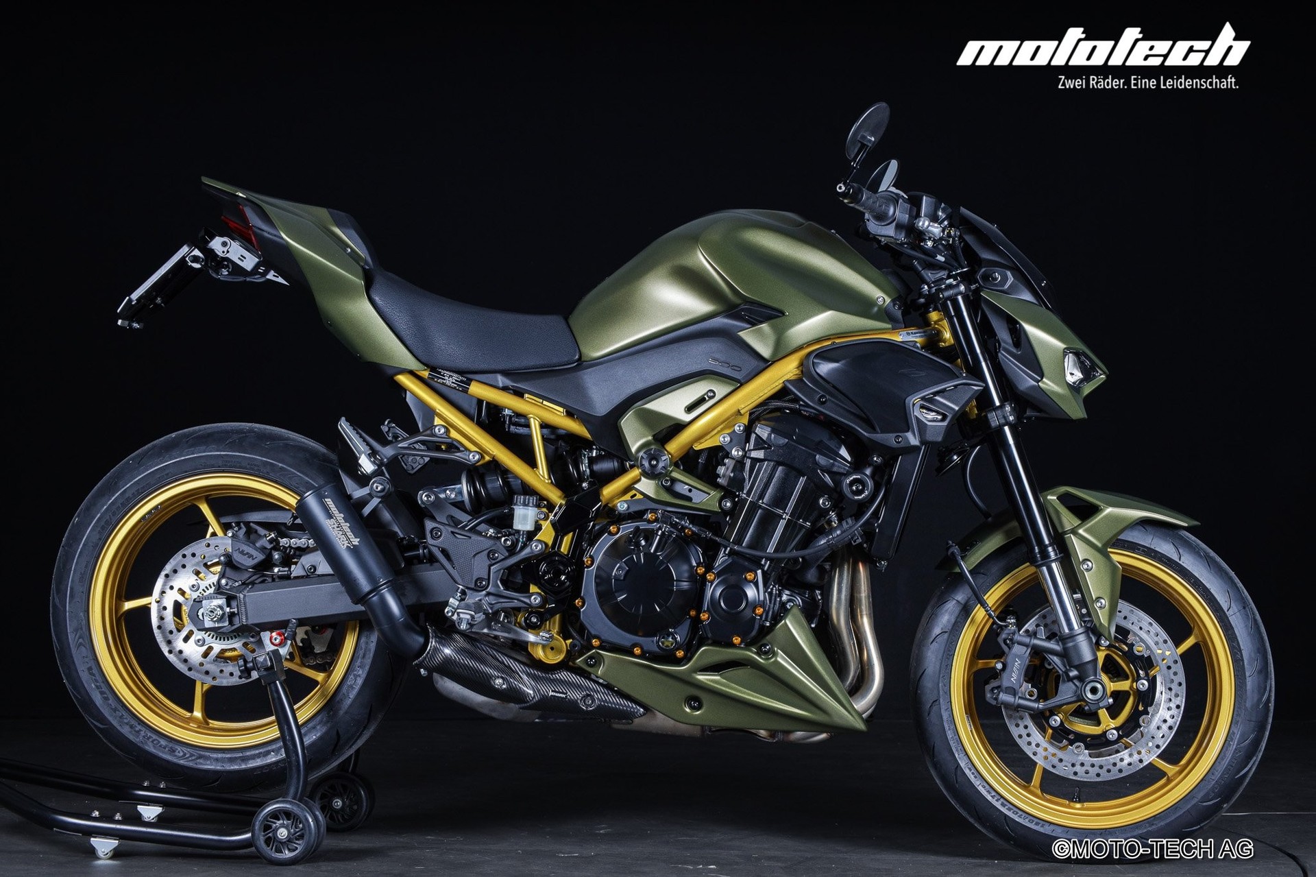 KAWASAKI Z 900 (35/91kW) STAGE 1 ARMY BERET GOLD-image-1