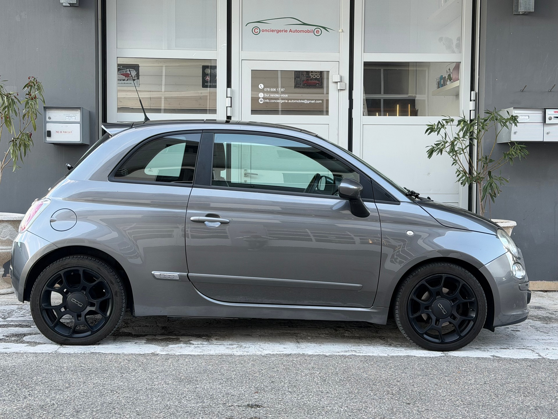 FIAT 500 0.9 Twinair Turbo Lounge automatique / Intérieur cuir / climatisation automatique / toit ouvrant / roues hiver / expertisée-showroom-element-2