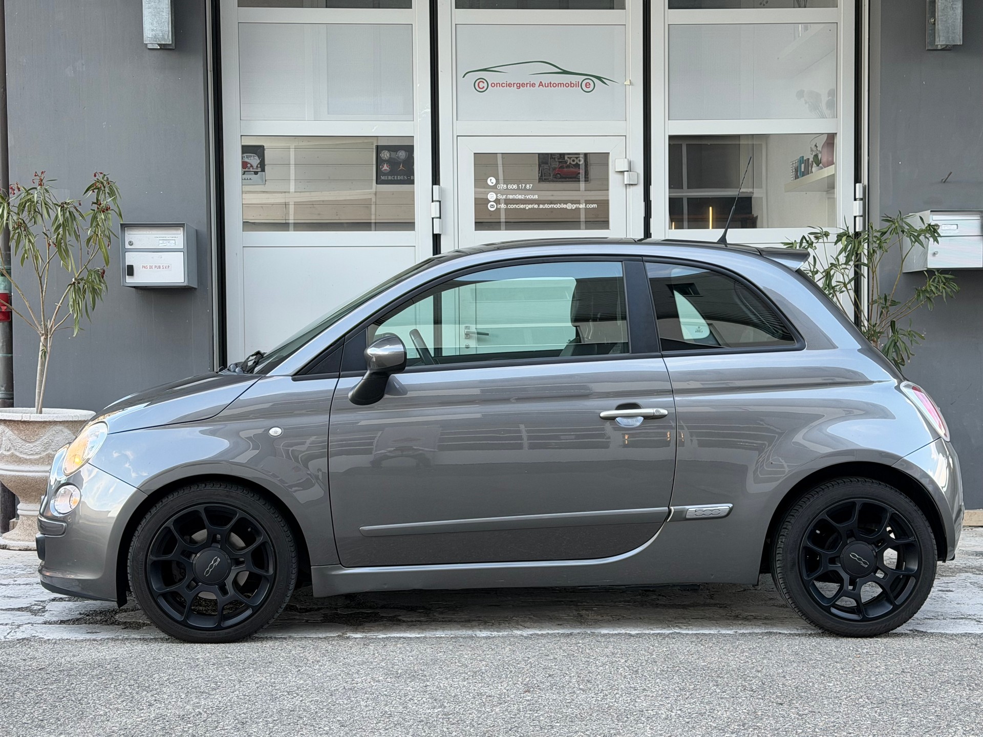 FIAT 500 0.9 Twinair Turbo Lounge automatique / Intérieur cuir / climatisation automatique / toit ouvrant / roues hiver / expertisée-showroom-element-1