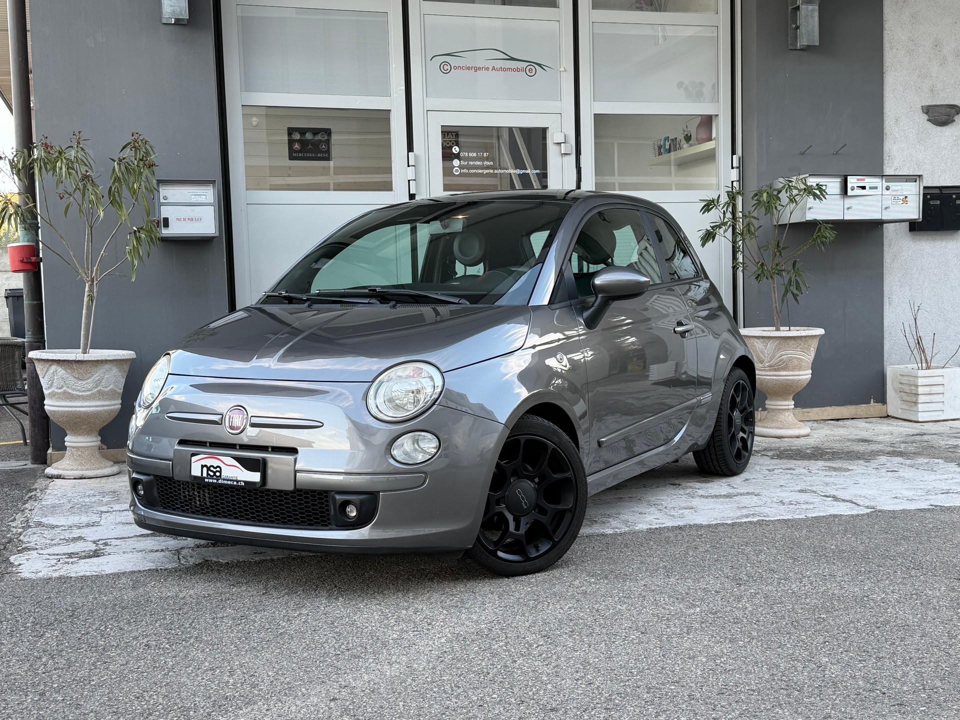 FIAT 500 0.9 Twinair Turbo Lounge automatique / Intérieur cuir / climatisation automatique / toit ouvrant / roues hiver / expertisée