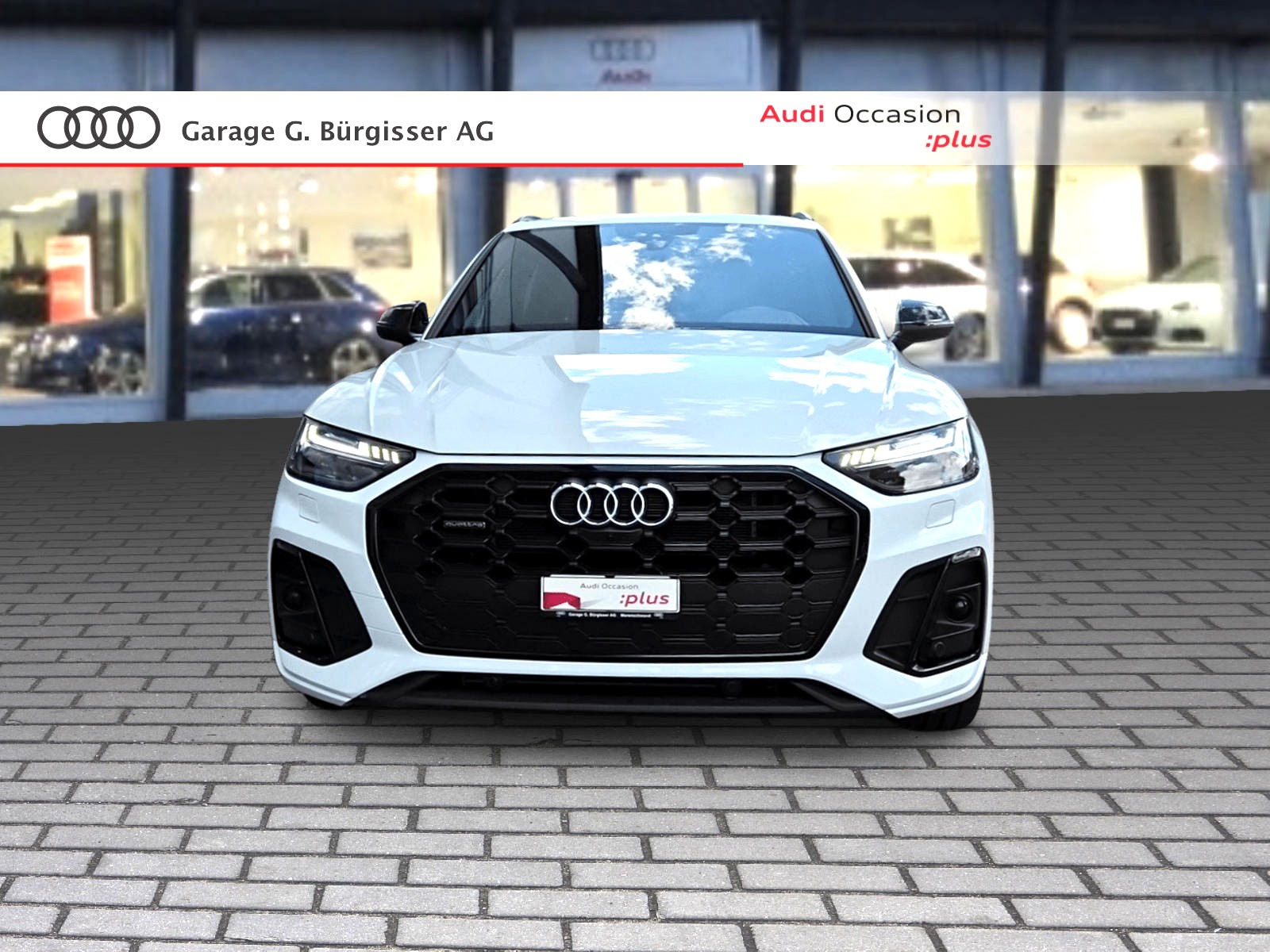 AUDI Q5 55 TFSI e PHEV S line quattro S-tronic Gletscherweiss Metallic-showroom-element-1