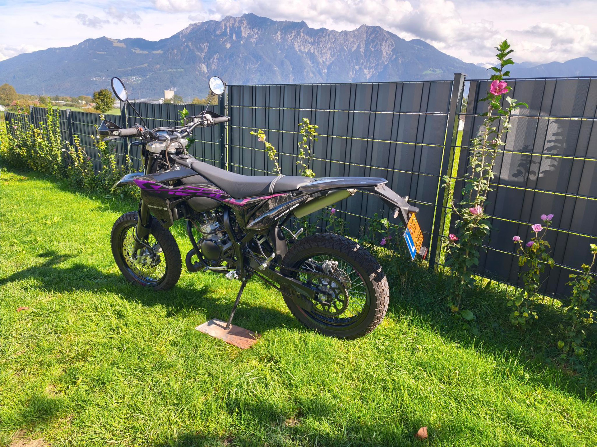 SHERCO 50 SM-RS PINK (45km/h, gelbe Nummer)-image-3