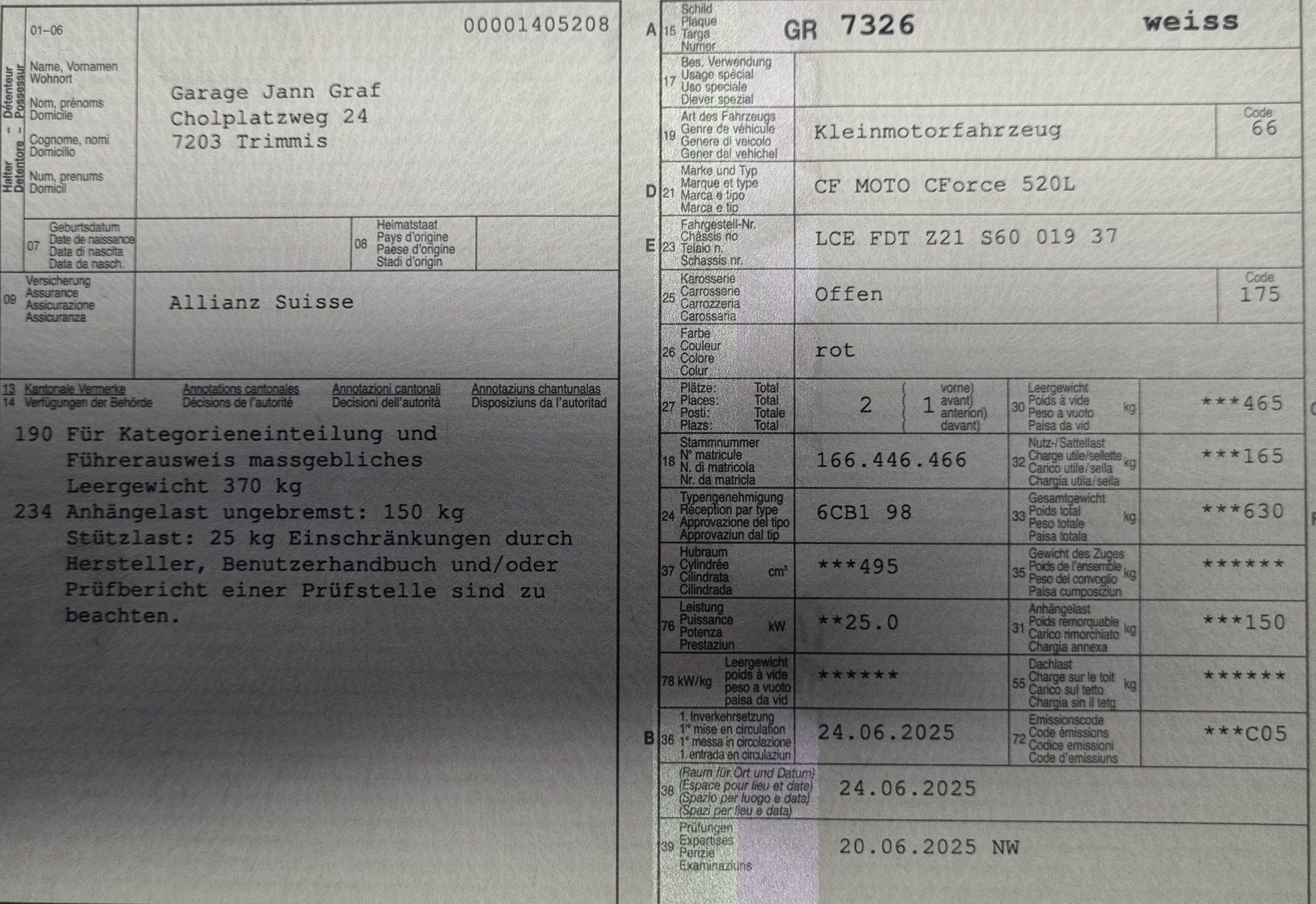 CF MOTO Vorführmodell ab MFK mit L7e Kleinmotorfahrzeug-image-13