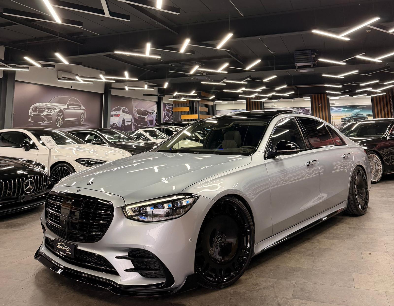 MERCEDES-BENZ S 500 L 4Matic Limited Silver&Black BRABUS Performance 9G-Tronic 2Jahre Garantie & Gratisservice-showroom-element-1