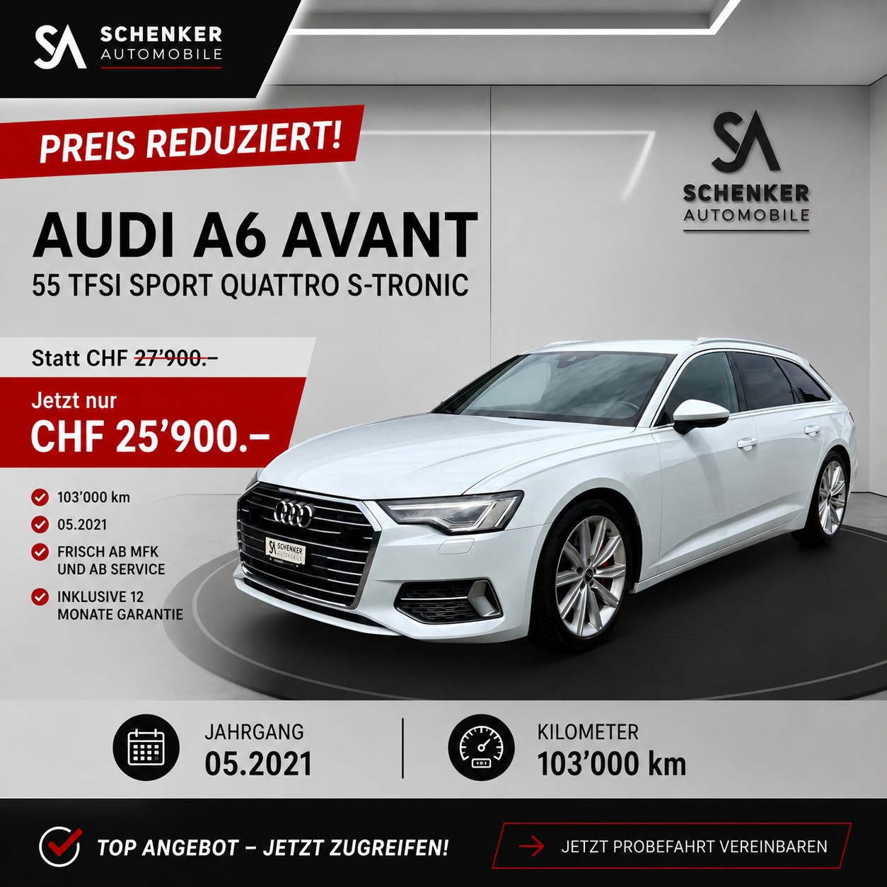 AUDI A6 Avant 55 TFSI Sport quattro S-tronic