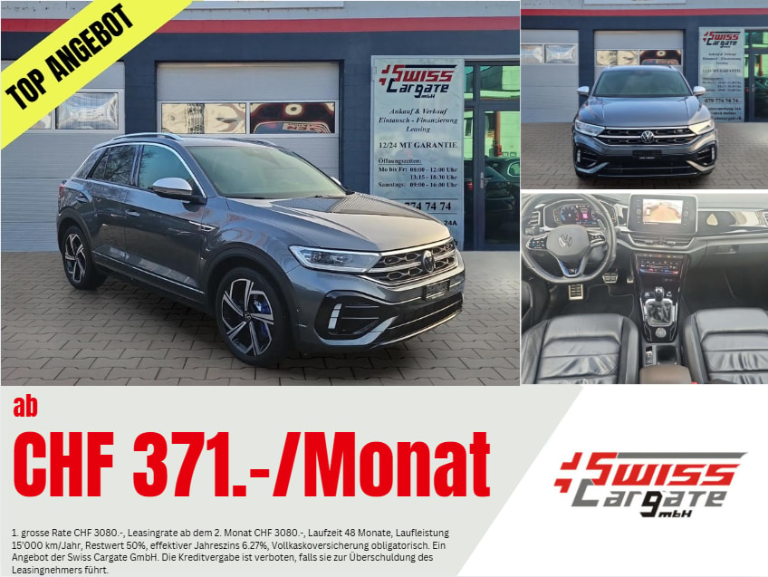 VW T-Roc 2.0 TSI R DSG 4Motion (Facelift) Black Style mit El. Ledersitze & AHK