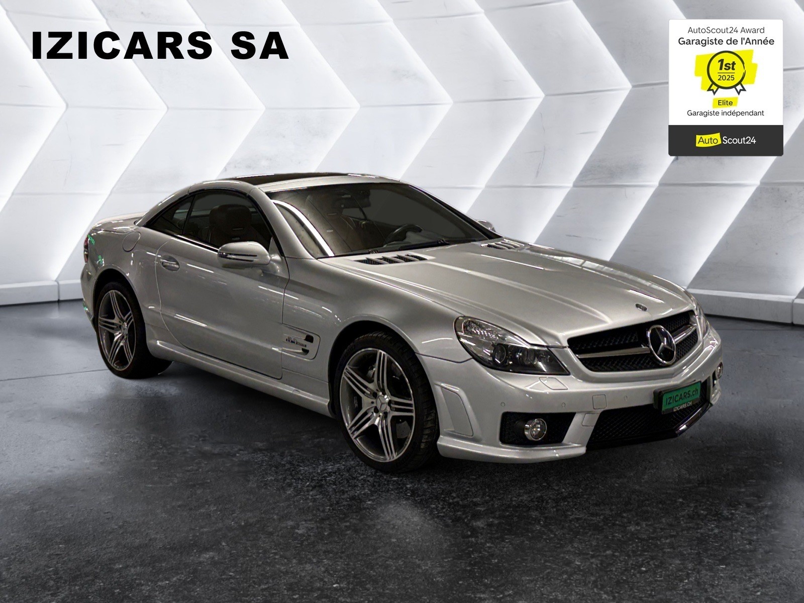 MERCEDES-BENZ SL 63 AMG Speedshift MCT / 1 ere main / Toit Pano-showroom-element-3