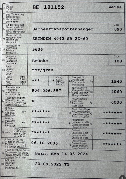 ZBINDEN Drehschemelanhänger 4040 SB 2Z-60 6 Tonnen-image-5